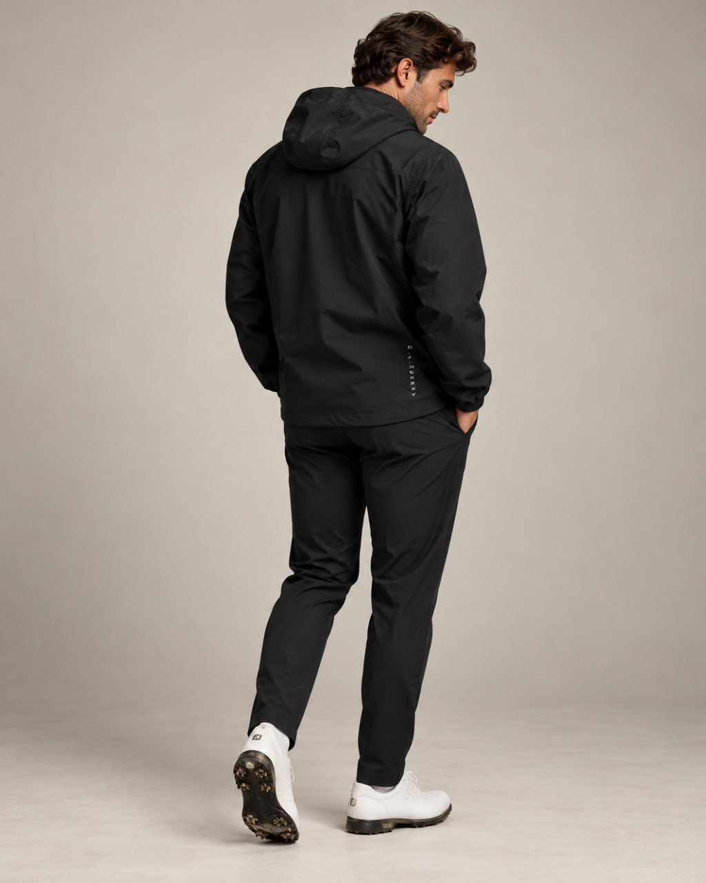 The Carnoustie Black 1/4 Zip Waterproof Pullover