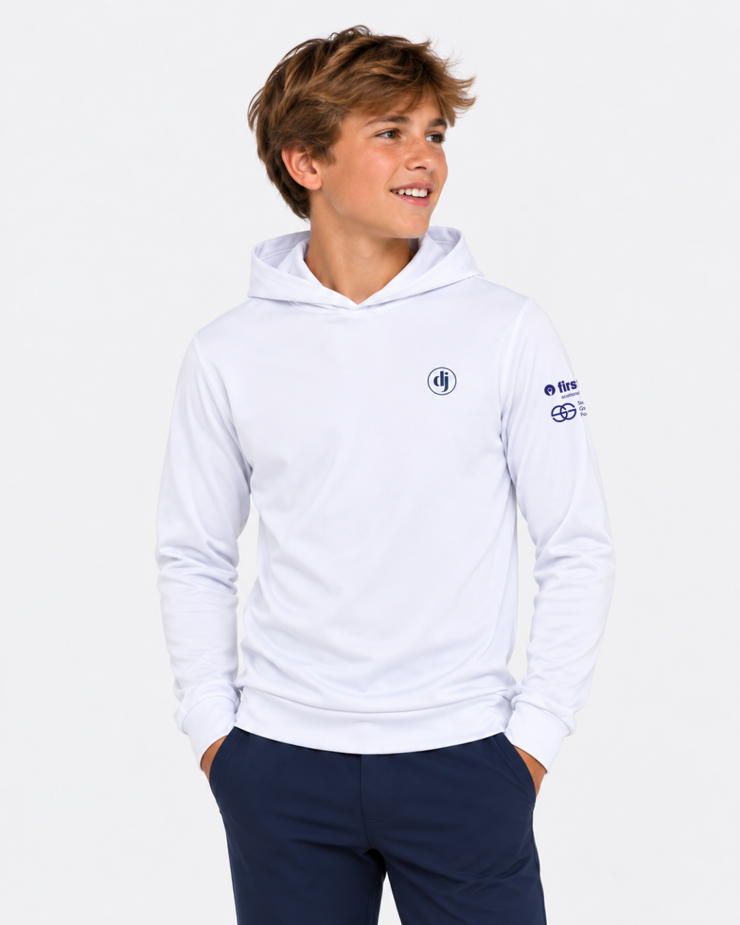 First Tee | SGF Prestwick White Hoody