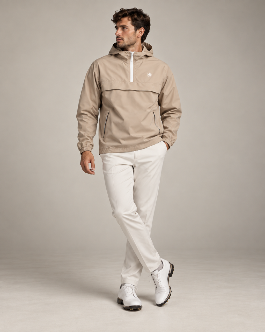 The Dornoch Sand 1/4 Zip Waterproof Pullover