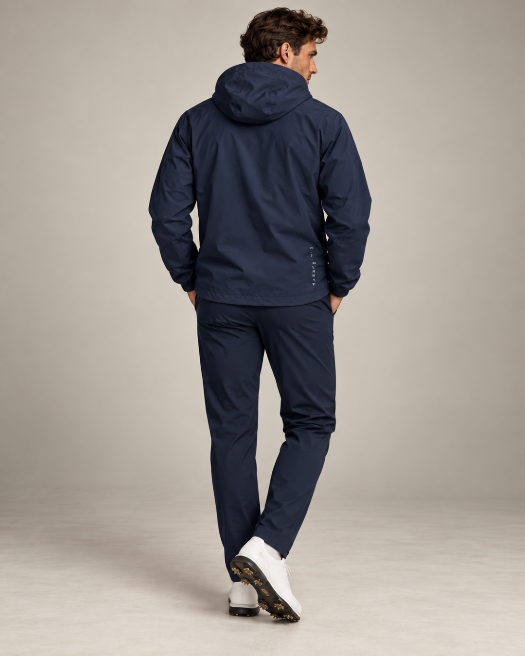 The Berwick Navy 1/4 Zip Waterproof Pullover
